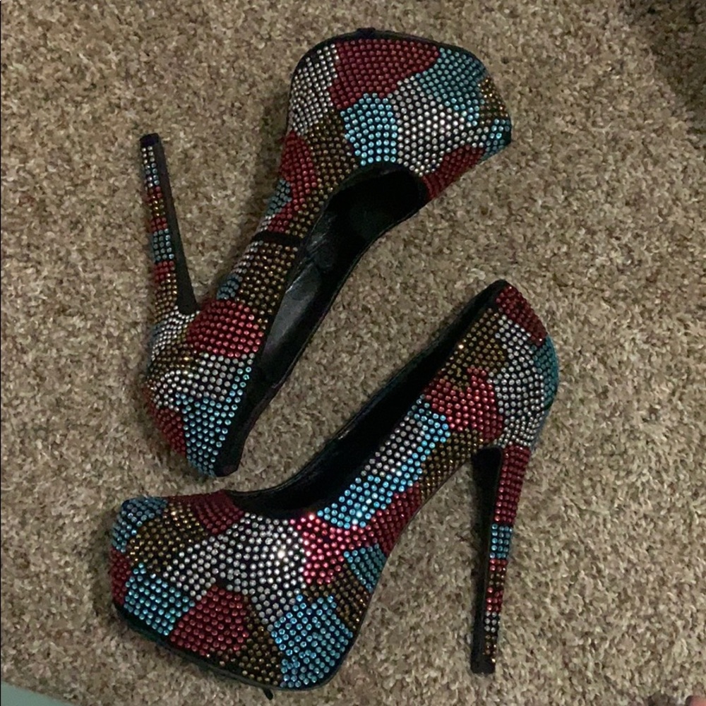 Bedazzled high heel pumps!